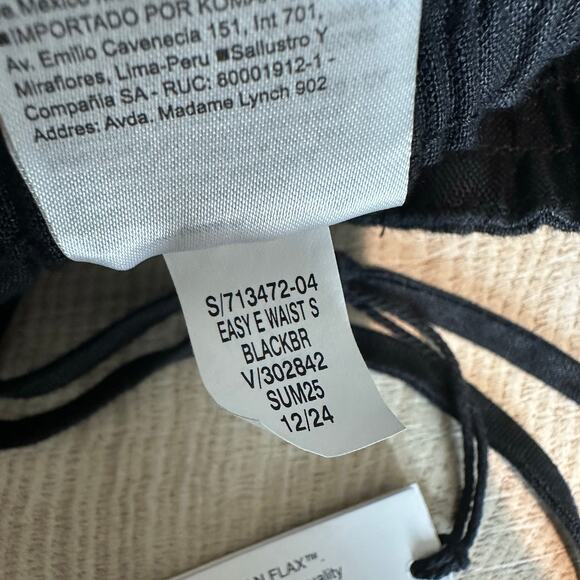 Banana Republic TALL Linen Pull On Ankle Pant Black L 713472 - Picture 8 of 11